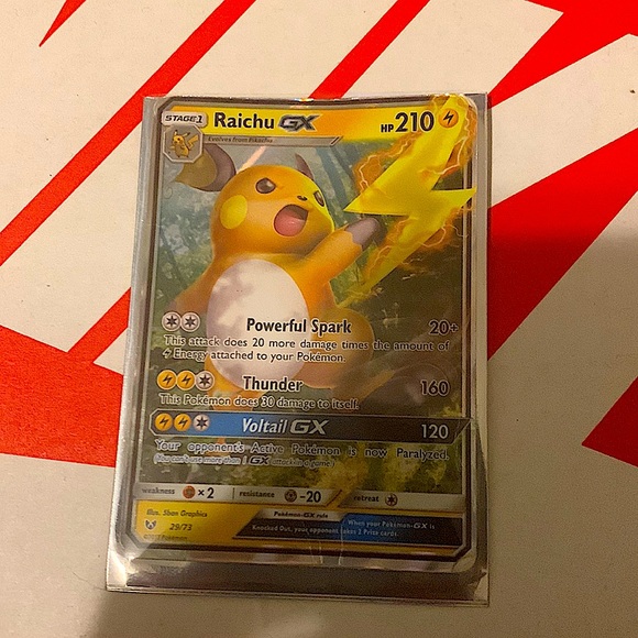 raichu gx pokemon card Raichu GX SM213 - Hidden Fates Box main image 0
